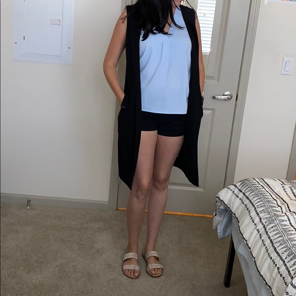 Merona Black Sleeveless Coat - Picture 2 of 3